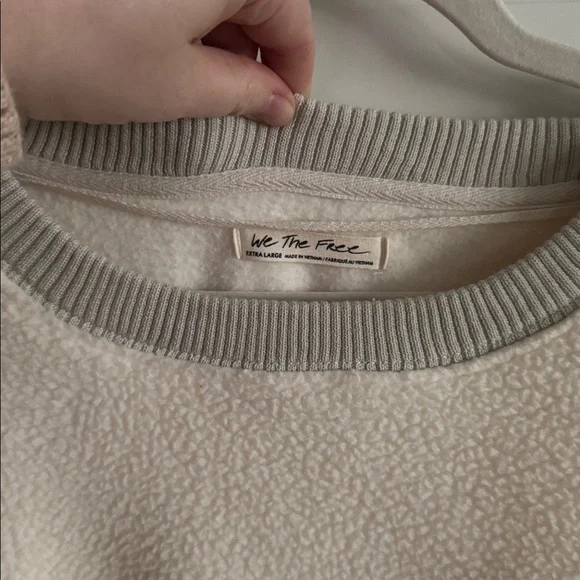 We The Free Cream and Gray Sweatshirt - Picture 3 of 8